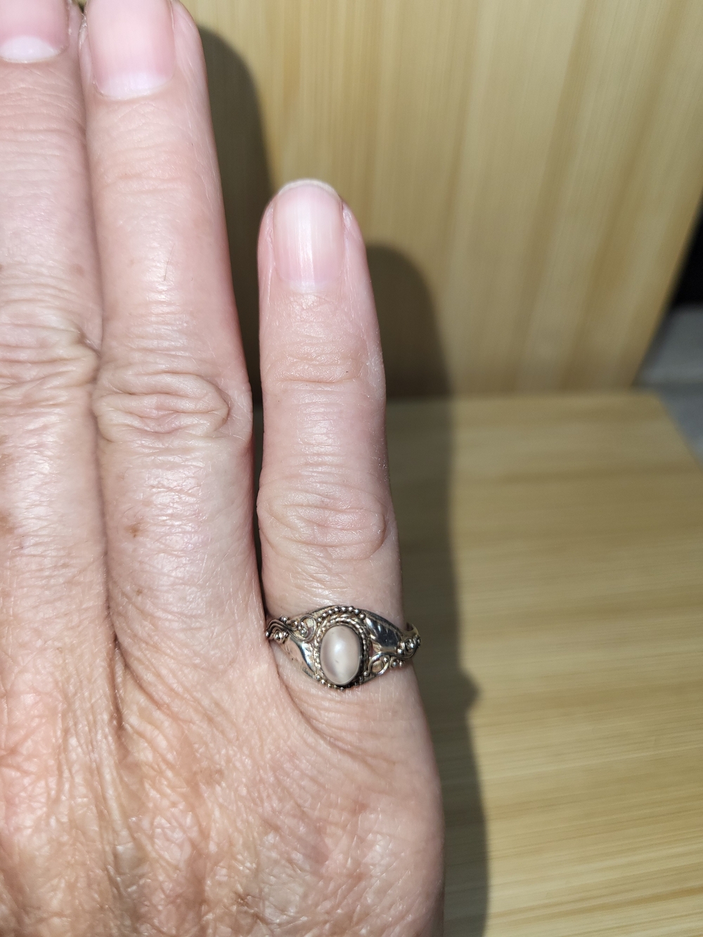 Dainty 925 Sterling Silver Ring - Women's Vintage Style Sz6.25